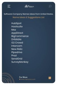 Software Company Names Ideas from United States.