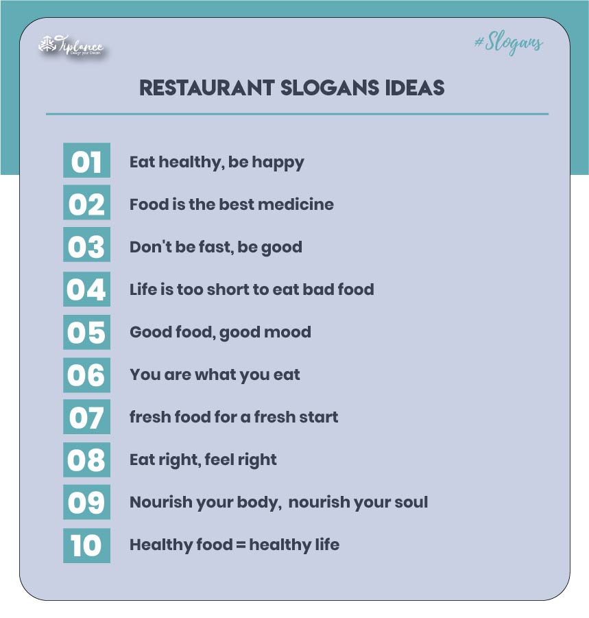 117 Creative Restaurant Food Slogans Taglines Examples Tiplance   Tagline For Food 1 