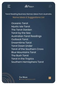 Tarot Reading Business Names Ideas from United Kingdom.