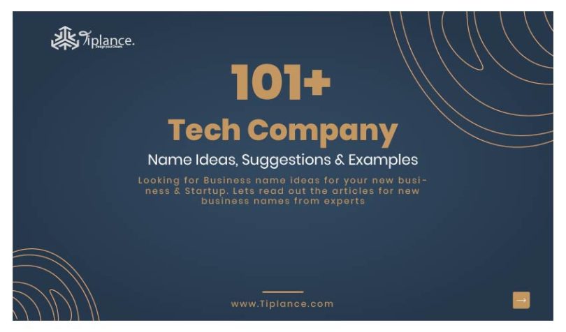 101 Unique Tech Company Names Ideas Samples Tiplance