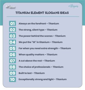 Titanium element tagline