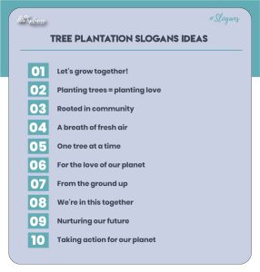 Tree planting campaign slogan
