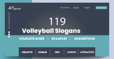 Volleyball slogan