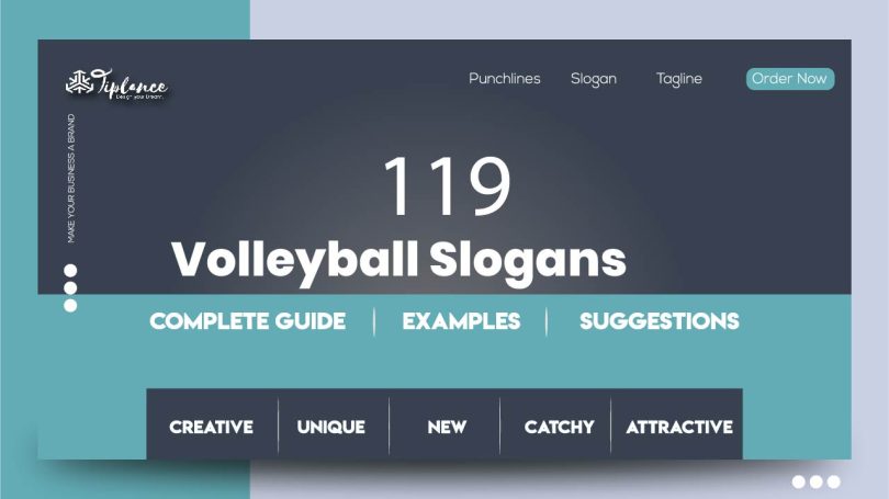 Volleyball slogan