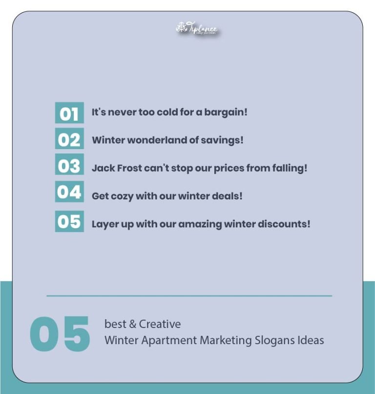 109+ Best Winter Apartment Marketing Slogans Taglines & Ideas