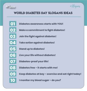 World diabetes slogan ideas