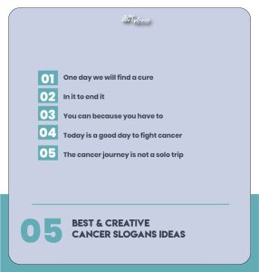 cancer fighting slogans