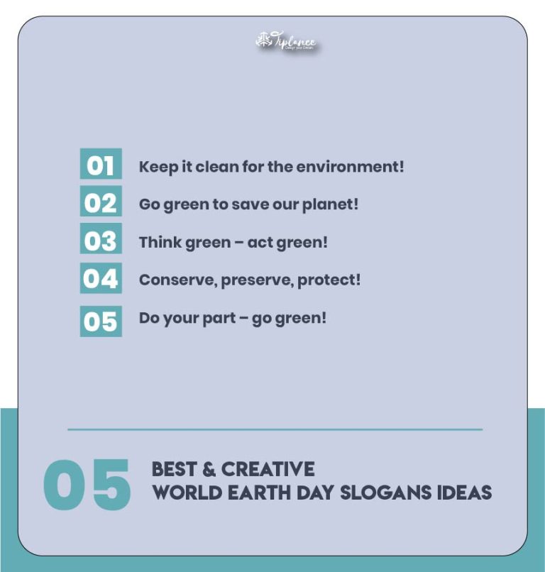 109+ Creative World Earth Day Slogans Examples & Suggestions